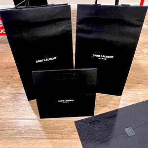 Saint Laurent shopping bags